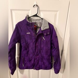 Women's Purple Snowboarding full zip jacket